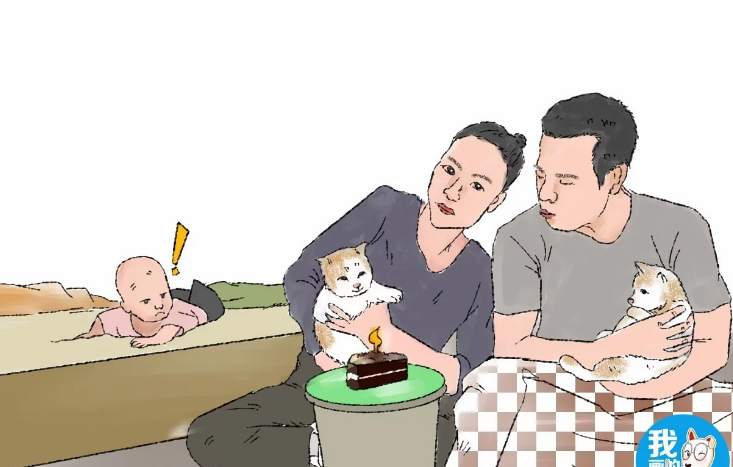 夫妻俩给猫咪过生日,床上的儿子却成了亮点到底谁才是亲生的 夫妻俩给猫咪过生日,床上的儿子却成了亮点到底谁才是亲生的