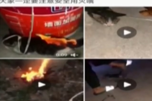 男子网上发虐猫视频，猫咪全身被烧着宛如火球