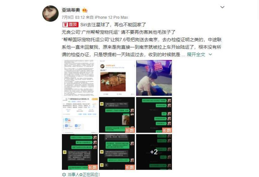 宠物托运发生死亡，赔偿怎么算？