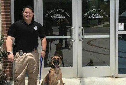 一只警犬德牧上班,带来自己的宠物狗狗,萌翻了网友! 一只警犬德牧上班,带来自己的宠物狗狗,萌翻了网友!