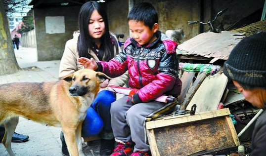狗狗照顾残疾老人 两者相依为命已多年 狗狗照顾残疾老人 两者相依为命已多年