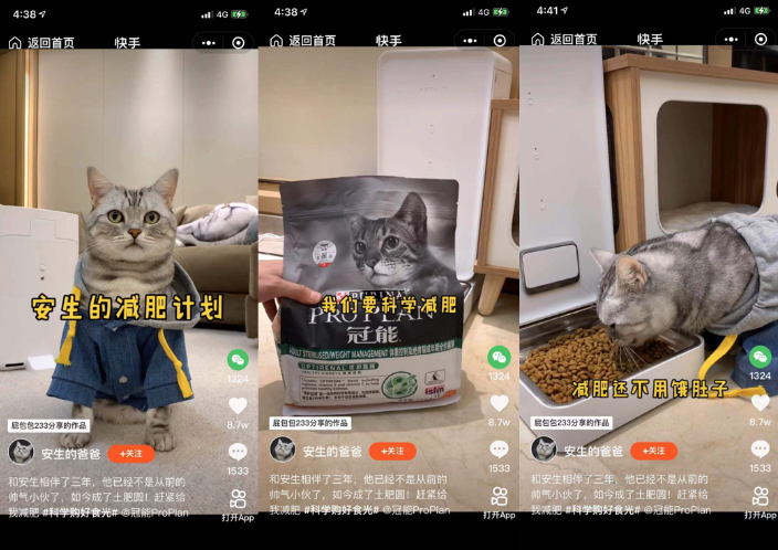 百万宠物老铁围观，快手双11联袂普瑞纳冠能，塑造宠物直播新模式