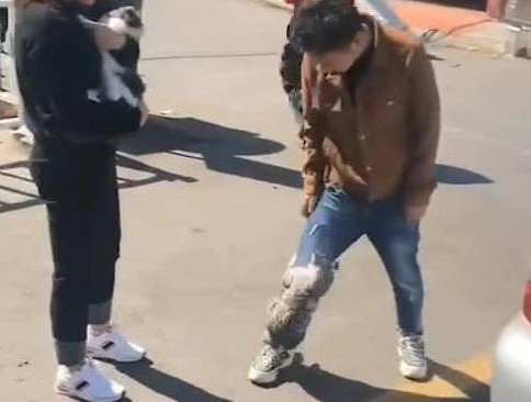 猫咪抱着男子的腿不放，引众人围观，知道原因笑喷，猫：我不绝育 