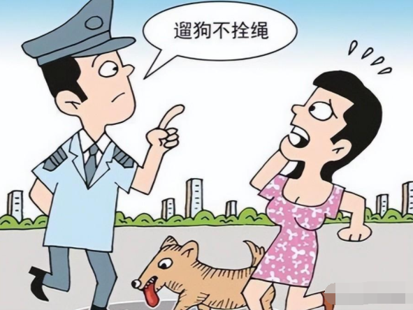 男子遛狗不拴绳,路人好心提醒,狗主:我在公安局有朋友 男子遛狗不拴绳,路人好心提醒,狗主:我在公安局有朋友