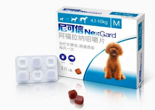 狗身上有跳蚤怎么处理？用尼可信咀嚼片