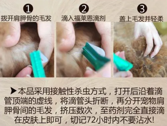 福来恩滴剂使用部位图
