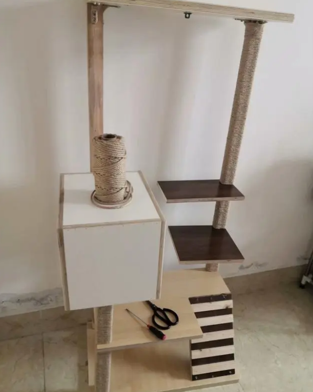 猫爬架我是这样做的 猫爬架我是这样做的