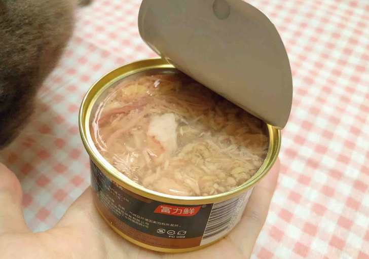 猫咪吃的鱼罐头