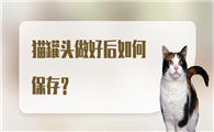 自制猫罐头怎么保存