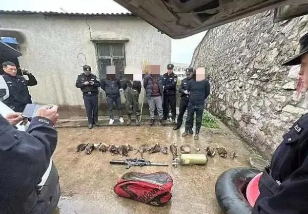 一外来人员团伙非法狩猎野生动物被鄂州警方抓获！