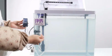 金鱼加氧泵在鱼缸上怎么放