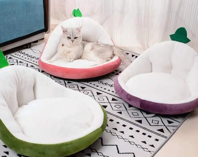 清新趣宠版猫窝，满满安全感，安稳酣睡！