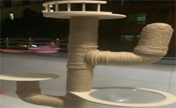 矿泉水瓶自制猫爬架