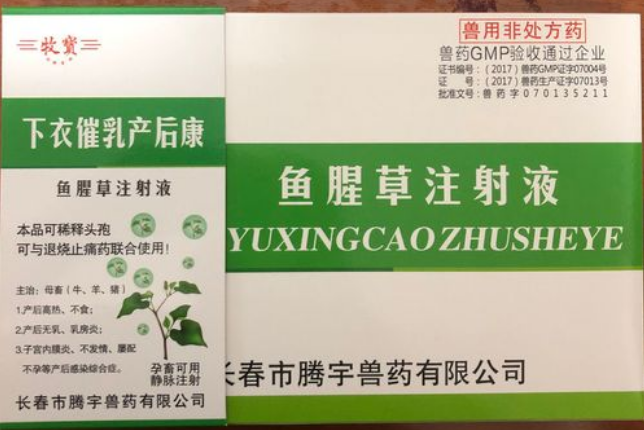 鱼腥草注射液休药期