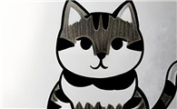 狸花猫卡通简笔画