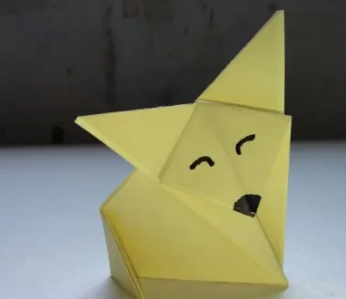 纸怎么折小黄狗