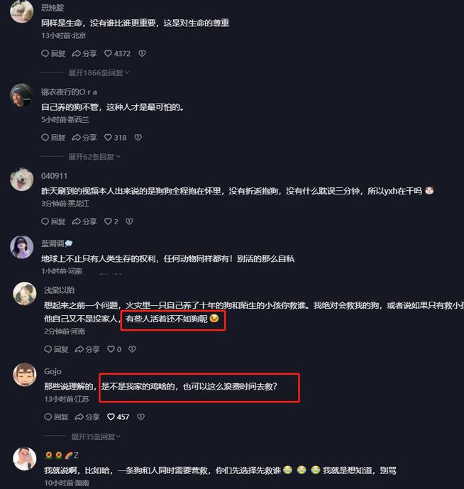 涿州男子获救后折返找狗,圣母和网友干起来了:这是对生命的尊重 涿州男子获救后折返找狗,圣母和网友干起来了:这是对生命的尊重