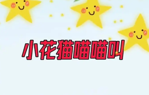 幼儿园小花猫喵喵叫儿歌歌词