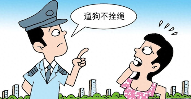 宠物狗突然撕咬女子，路边惊险一幕引发争议