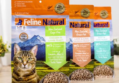 深受消费者喜爱的猫粮品牌：feline natural喵爱新猫粮