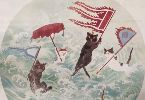 雅集、钱塘弄潮……她用猫咪形象展现了宋代生活