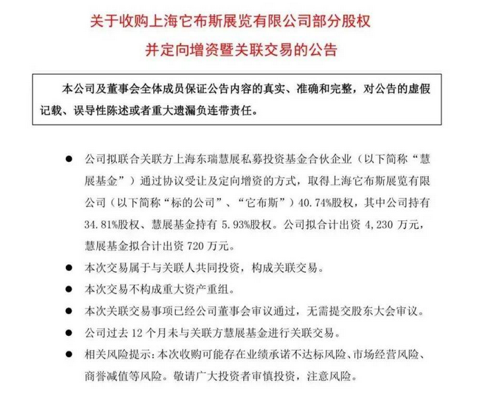它博会获国有上市公司兰生股份战略投资，推出C端巡回展它博集 
