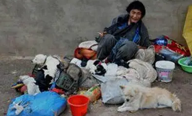 流浪汉与流浪狗,两颗孤苦无依的心,走在一起相互温暖相互依靠 流浪汉与流浪狗,两颗孤苦无依的心,走在一起相互温暖相互依靠
