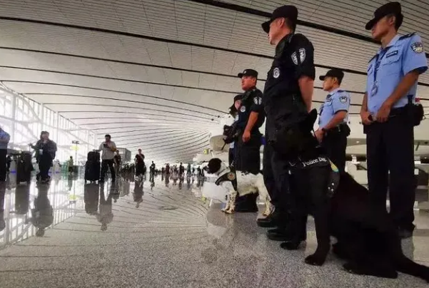 过安检被警犬狂吠,警察迅速围上来 过安检被警犬狂吠,警察迅速围上来