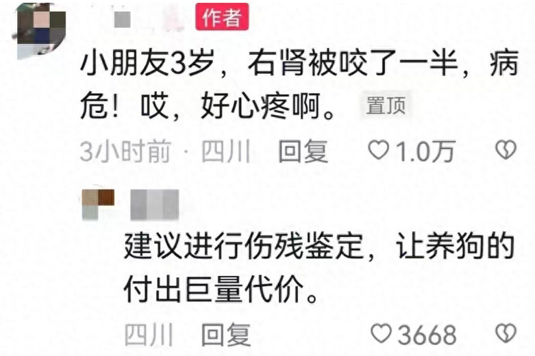 监控曝光：成都一女童被两恶犬撕咬，肾脏破裂 狗主人拒不赔偿。