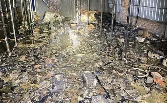 广西一养蛇场起火!2000多条水律蛇被困火海 广西一养蛇场起火!2000多条水律蛇被困火海