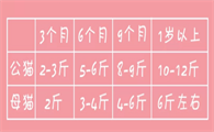 美短体重年龄对照表图