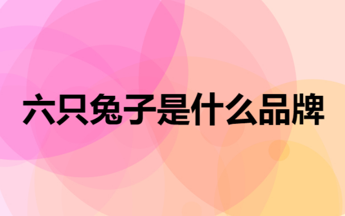 六只兔子品牌介绍 六只兔子品牌介绍