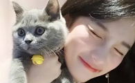 女生和猫一样可爱