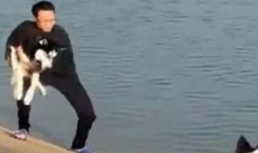 网友发现江边有人“虐”哈士奇,立马上前制止,结果却心痛主人