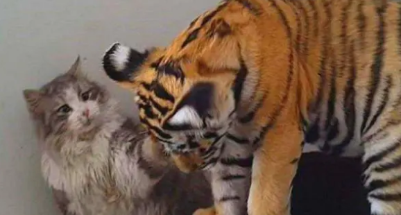 猫咪放大100倍就是老虎
