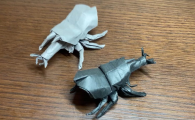 折纸立体独角仙