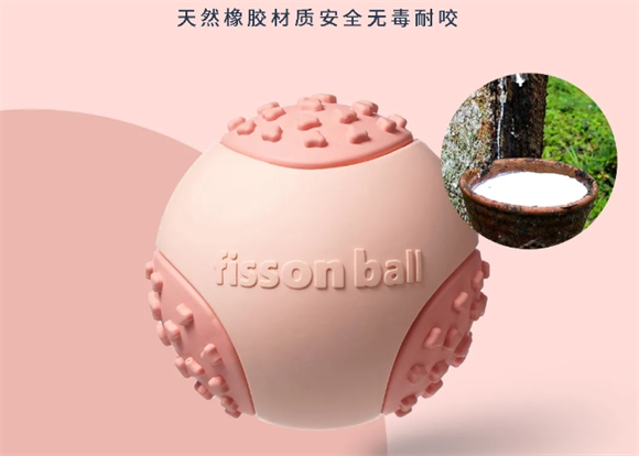 梅花脚上新lFisson Ball菲森球，解决狗狗拆家的烦恼！