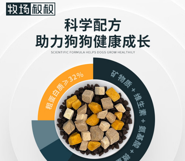 牧场叔叔狗粮：自然馈赠，守护汪星人的每一口幸福‌