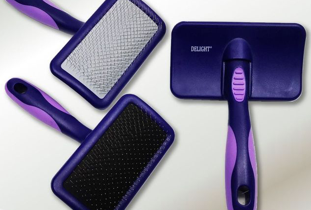 迪莱特船记双紫星宠物针梳，让拉毛变轻松