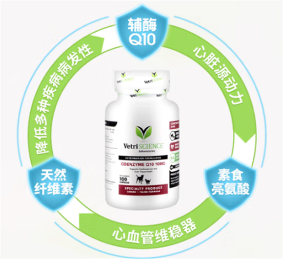 vetriscience 宠物辅酶 Q10:宠物健康的多面守护者 vetriscience 宠物辅酶 Q10:宠物健康的多面守护者