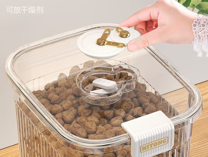 Lanswood宠物储粮桶能放大米吗
