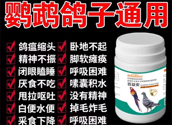 ANIMALOG鹦鹉鸟专用药，用实际效果赢得养鸟人信赖