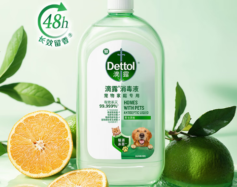 滴露Dettol宠物消毒液：长效抗菌黑科技守护毛孩健康防线