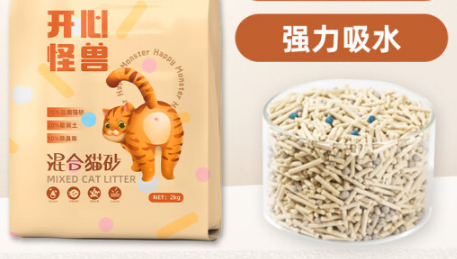 小猫班长开心怪兽混合豆腐猫砂：养猫新宠，铲屎官福音