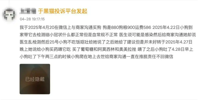 花3900买宠物狗,刚到家就抽搐、拉肚子 花3900买宠物狗,刚到家就抽搐、拉肚子