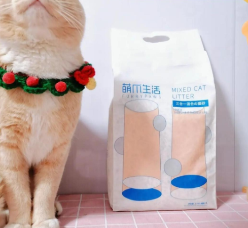 FURRYPAWS萌爪生活五合一豆腐猫砂，除臭低尘的全能之选