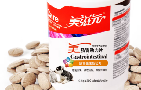 美滋元猫狗胃肠动力片：守护肠胃健康，重塑宠物活力