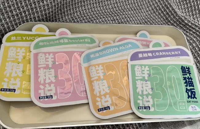 鲜粮说猫饭主食包——营养增肥发腮的美味佳肴！