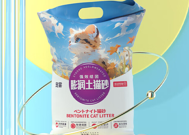 宠雾膨润土猫砂，膨润好用无异味！土猫