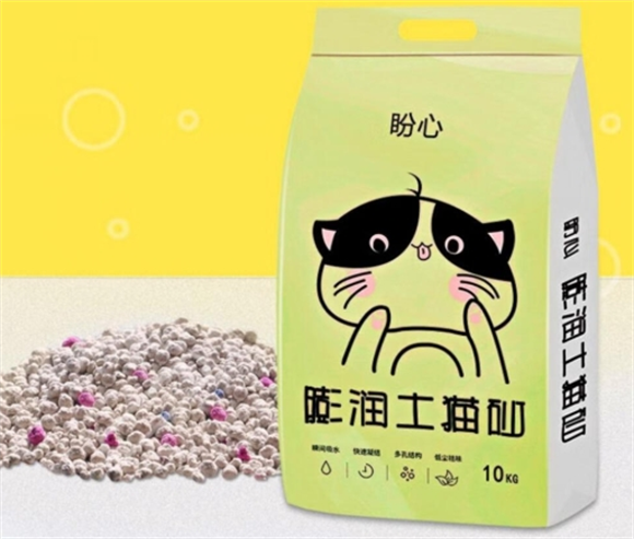 盼心膨润土猫砂结块吗